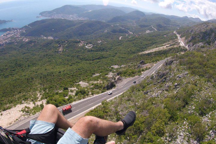 Budva: First-Time Tandem Paragliding Experience with Instructor