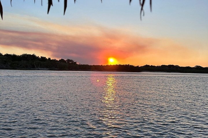 2-Hour Sunset Dolphin Tiki Boat Cruise