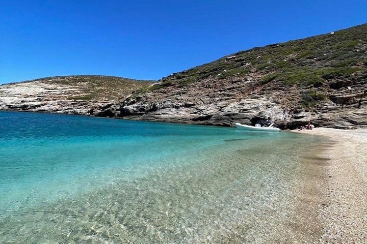 Andros: 4-Hour Cruise to Secluded Beaches (Food & Drinks Incl.)