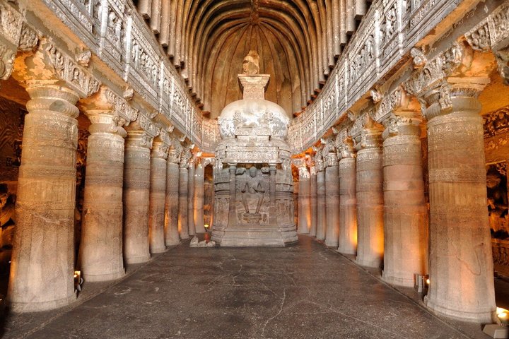 Most Popular 2-Day Guided Tour of Ajanta & Ellora Caves with Car
