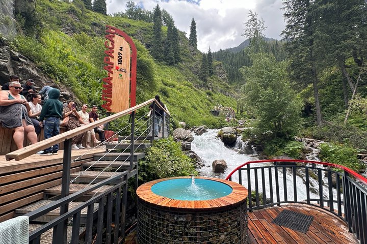 Big Almaty Lake & Thermal Springs at AlmaArasan Gorge by Car 9 AM