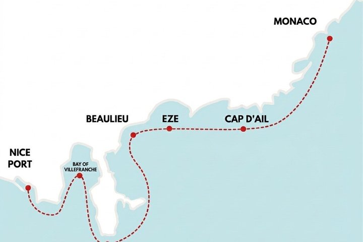 Private Boat Tour from Nice to Monaco, Cannes, Menton