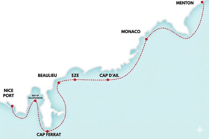 Private Boat Tour from Nice to Monaco, Cannes, Menton