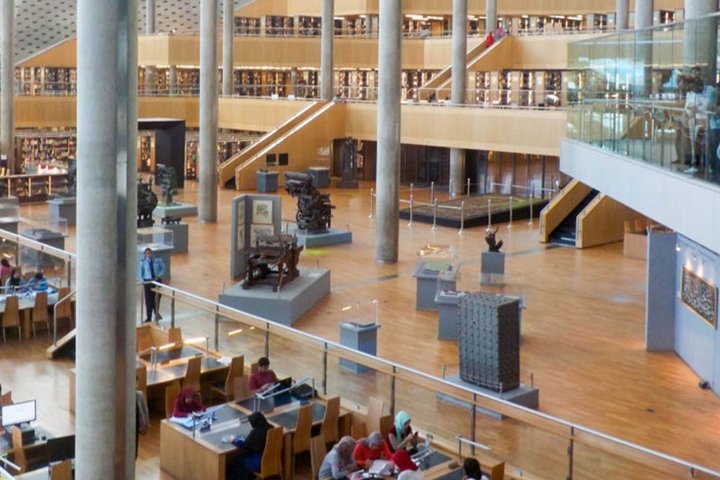 Alexandria Bibliotheca and Greco-Roman Museum from North Coast