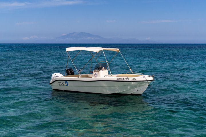 Full-Day Private Boat Rental in Tsilivi – No License Needed