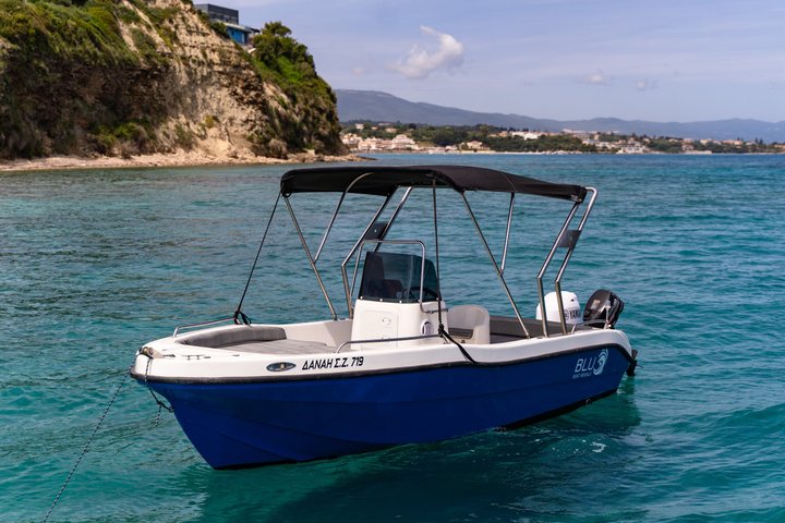 Full-Day Private Boat Rental in Tsilivi – No License Needed