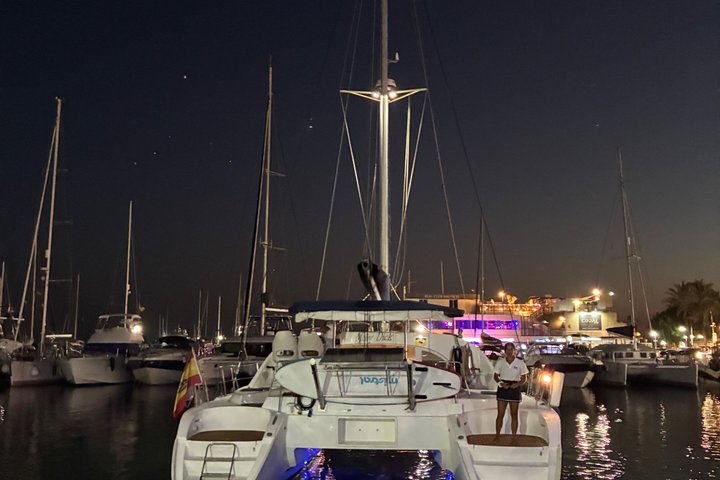 Dolphin trips on a catamaran