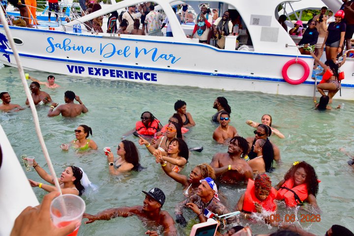 Go lit Punta Cana hip hop party boat with open Bar Live Dj