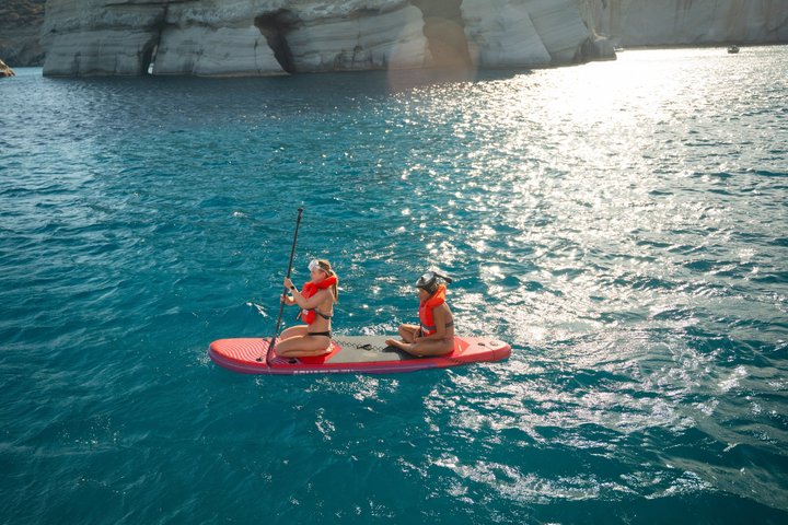 Milos Luxury Sailboat Cruise to Kleftiko Bay with Meal and Drinks