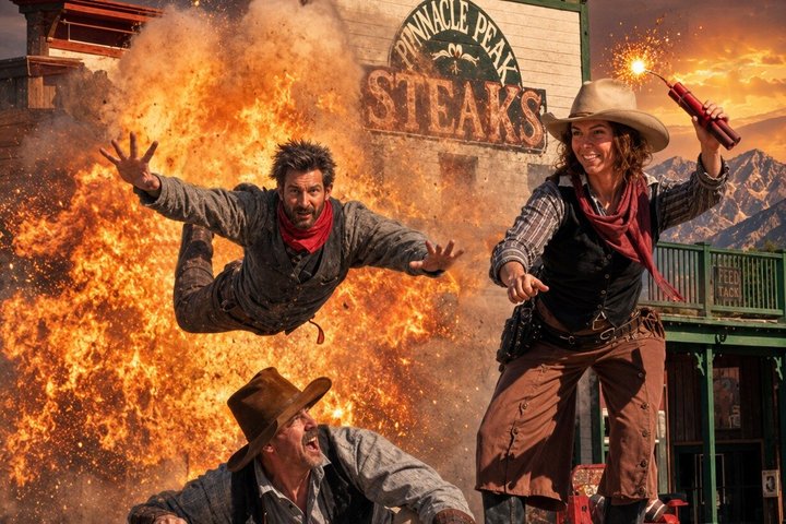 Pistoleros Wild West Show Ticket, Tucson, Arizona