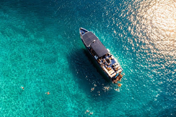 Blue Lagoon & 3 Islands Cruise with Lunch, Wine & Swim from Split