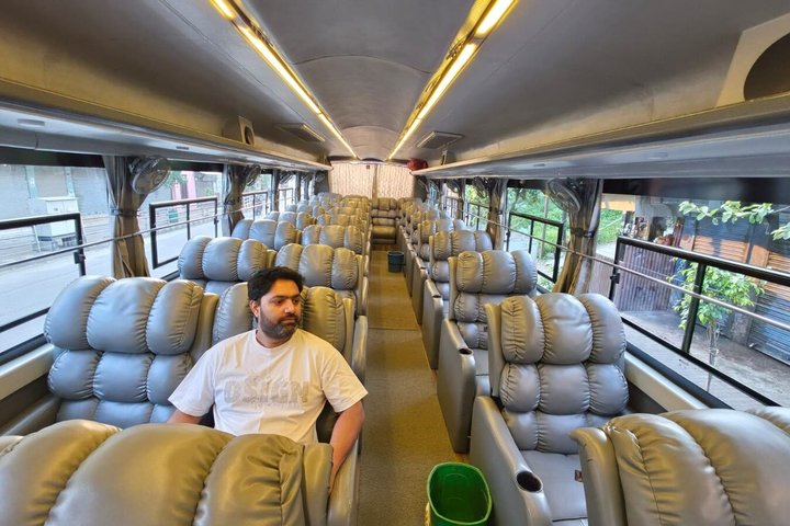 Pokhara to Kathmandu Tourist Bus Ticket Luxury Sofa