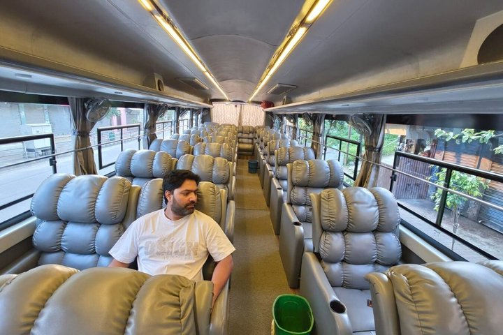 Pokhara to Kathmandu Tourist Bus Ticket Luxury Sofa
