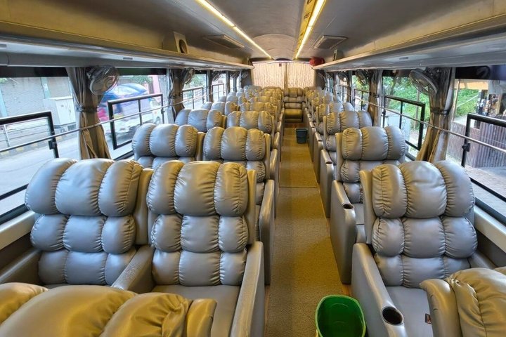 Pokhara to Kathmandu Tourist Bus Ticket Luxury Sofa