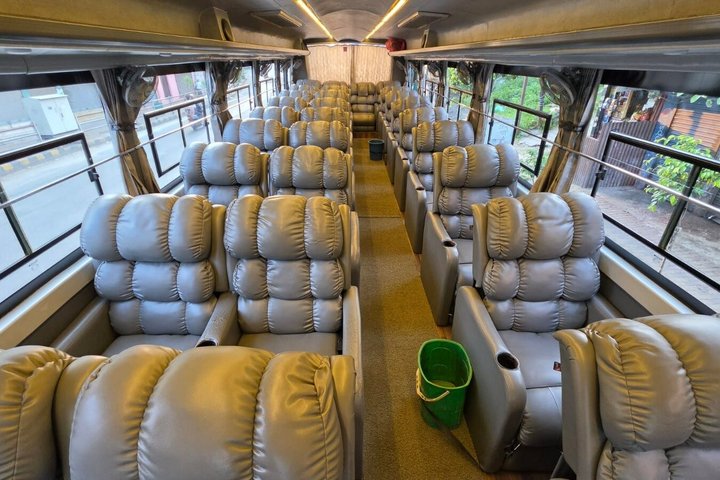 Pokhara to Kathmandu Tourist Bus Ticket Luxury Sofa
