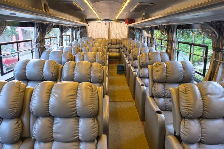 Pokhara to Kathmandu Tourist Bus Ticket Luxury Sofa