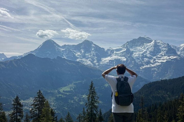 Alpine escape: mountain hut and hidden lake