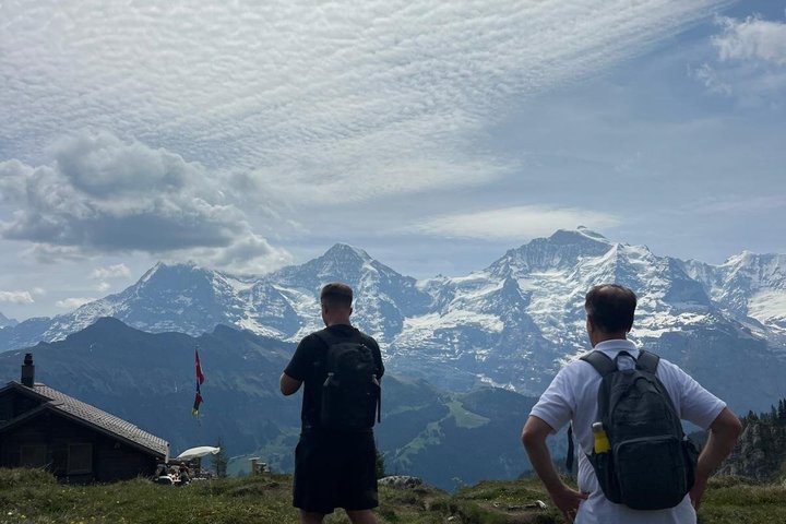 Alpine escape: mountain hut and hidden lake