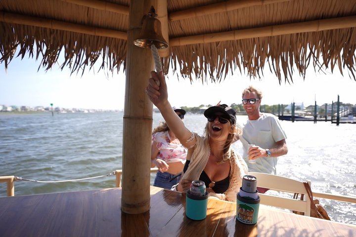 Carolina Beach Private Sunset Cruise in a Tiki Bar