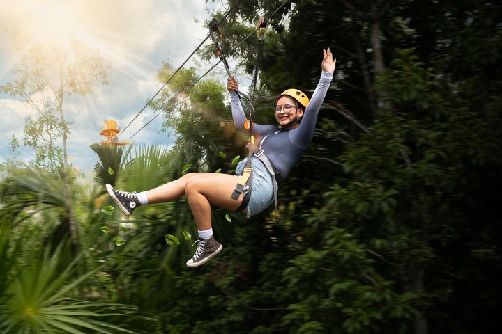 Cozumel: Full Experience Water Park and Zipline in Kuza Beach