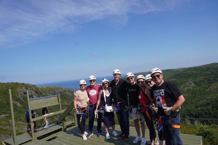 Zipline Adventure Tour Over the Coastline of Petty Harbour
