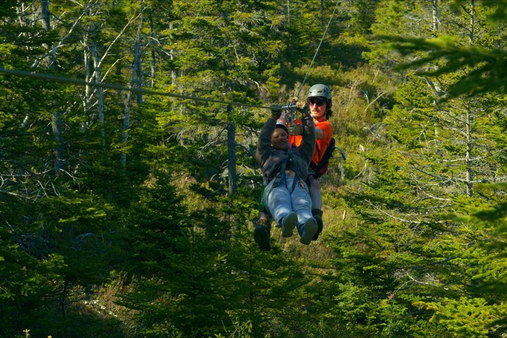Zipline Adventure Tour Over the Coastline of Petty Harbour