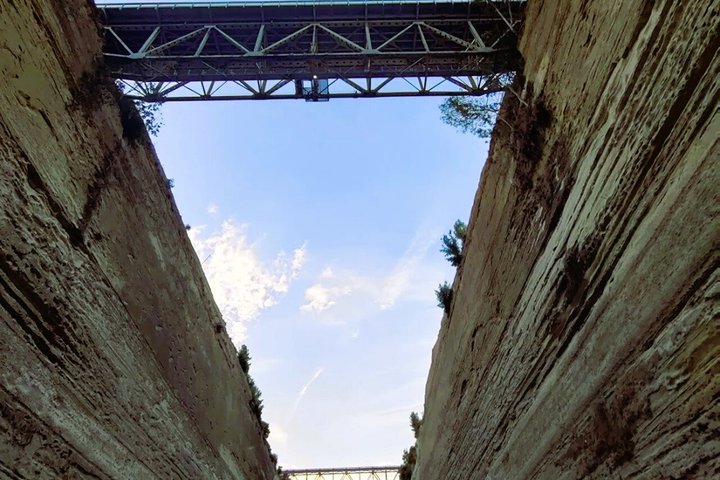 Corinth Canal & Saronic Gulf GlassBottom Cruise: 4h Swim & Buffet