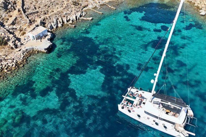 Mykonos Delos Rhenia Daily Cruise with BBQ, Drinks & Transfer