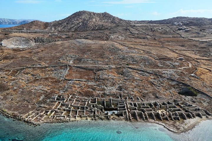 Mykonos Delos Rhenia Daily Cruise with BBQ, Drinks & Transfer