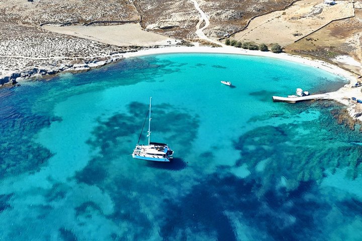 Mykonos Delos Rhenia Daily Cruise with BBQ, Drinks & Transfer