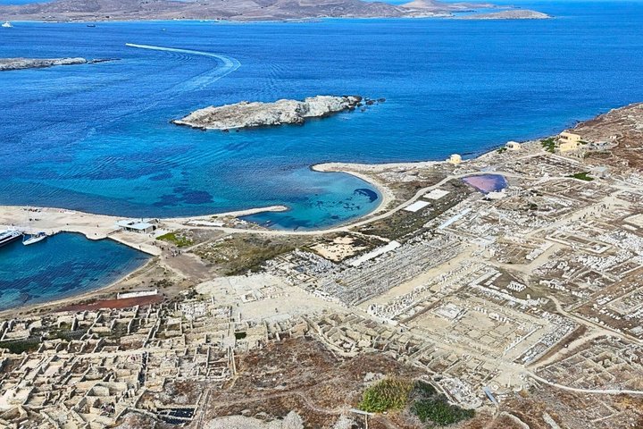 Mykonos Delos Rhenia Daily Cruise with BBQ, Drinks & Transfer