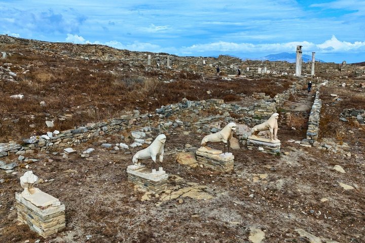 Mykonos Delos Rhenia Daily Cruise with BBQ, Drinks & Transfer