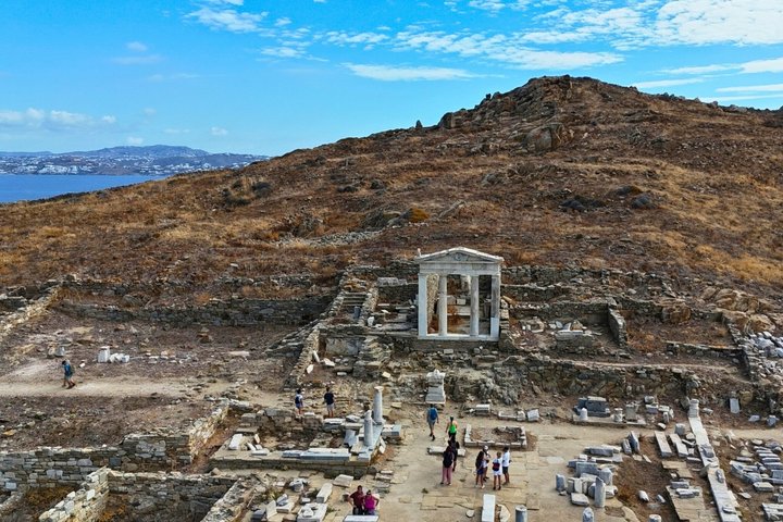 Mykonos Delos Rhenia Daily Cruise with BBQ, Drinks & Transfer