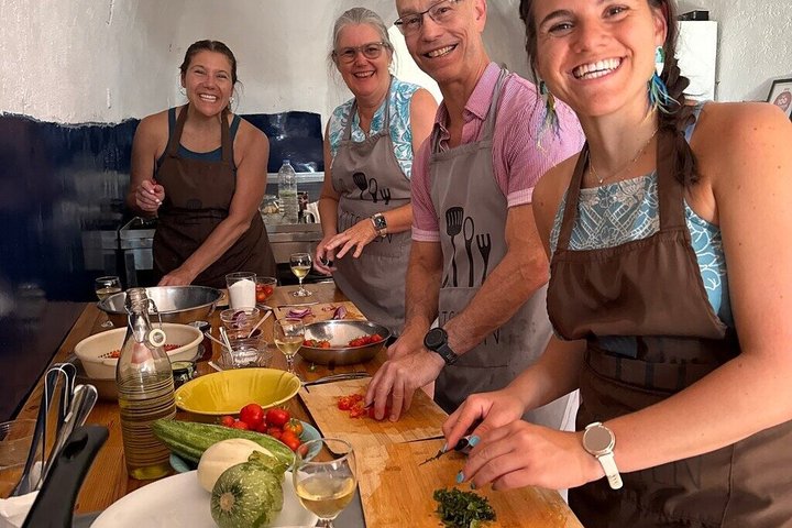 Santorini Family Farm Food & Wine Tour with Cooking Class
