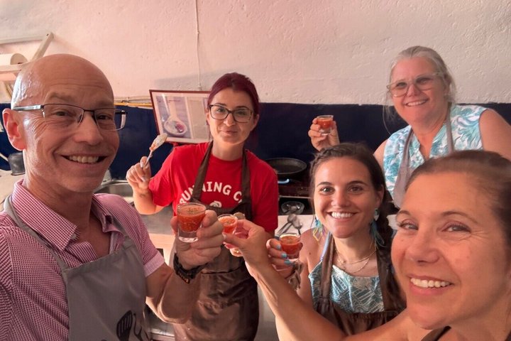 Santorini Family Farm Food & Wine Tour with Cooking Class