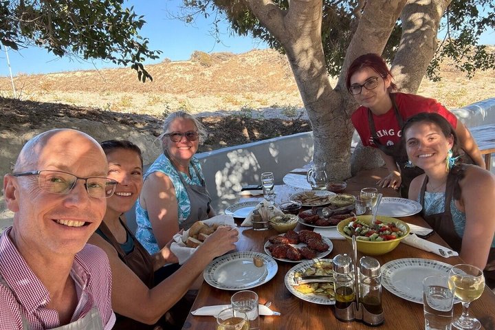 Santorini Family Farm Food & Wine Tour with Cooking Class