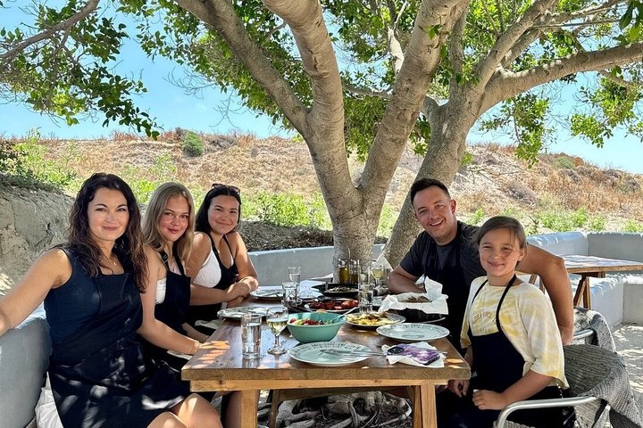 Santorini Family Farm Food & Wine Tour with Cooking Class