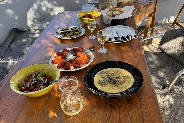 Santorini Family Farm Food & Wine Tour with Cooking Class