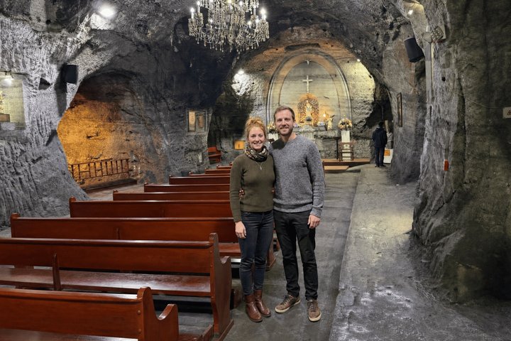 From hotel Gastronomic Zipaquira and salt cathedral (group tour)
