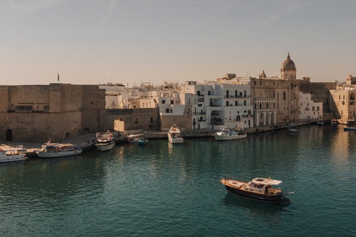 Savelletri Shared Boat 4h Tour with Aperitif Drinks and Snacks