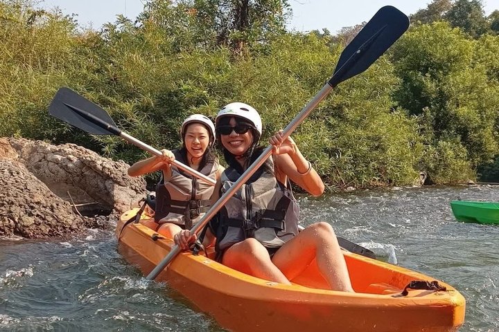 Scenic 9 km Kwai Noi River Kayaking Tour in Kanchanaburi