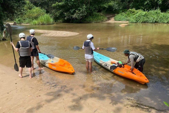 Scenic 9 km Kwai Noi River Kayaking Tour in Kanchanaburi