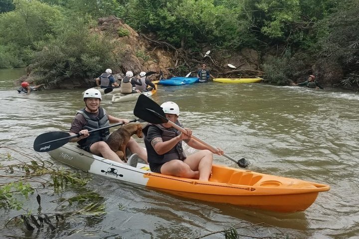 Scenic 9 km Kwai Noi River Kayaking Tour in Kanchanaburi