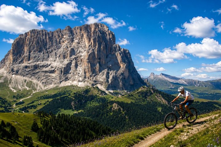 Sellaronda tour of the four steps ebike tour