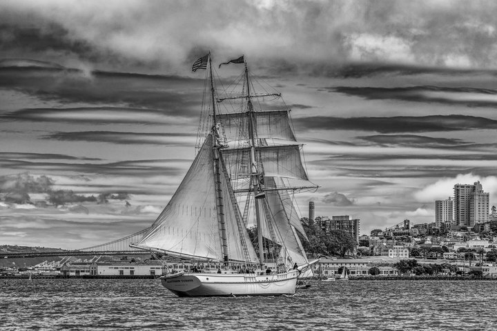 Sunset Sail on the Tall Ship Matthew Turner in San Francisco Bay