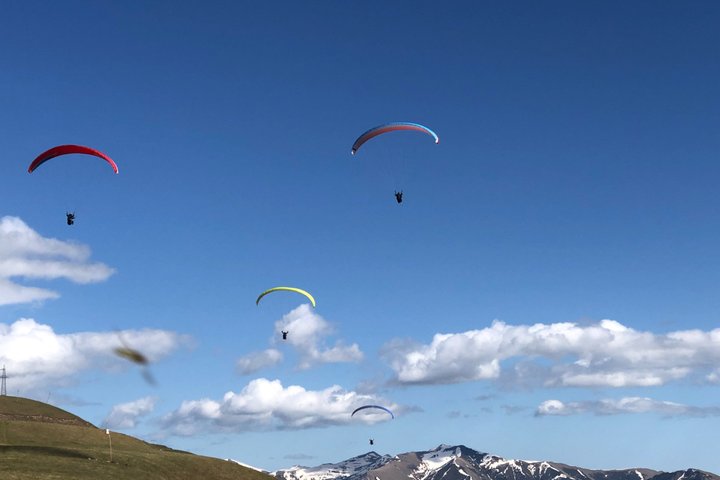Tandem Paragliding Flight over Gudauri with Photos & Video