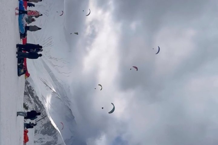 Tandem Paragliding Flight over Gudauri with Photos & Video