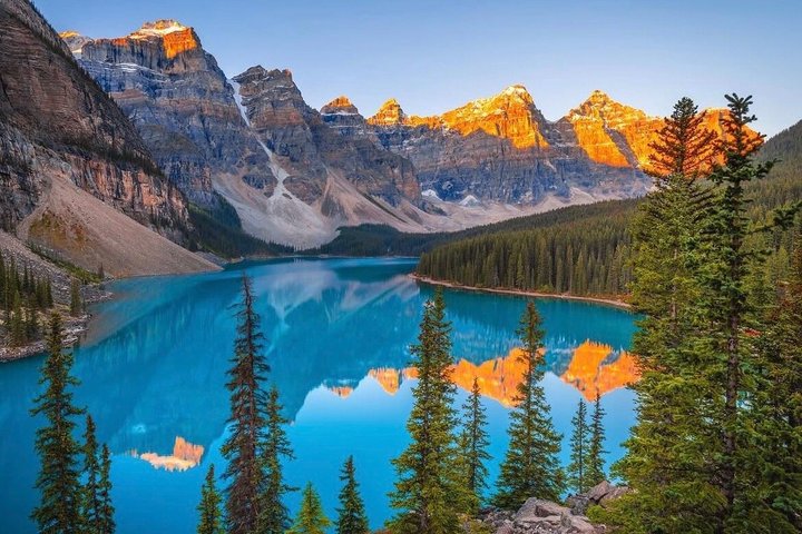 Lake Louise, Moraine, Emerald Lake, Johnston Canyon, Banff Town