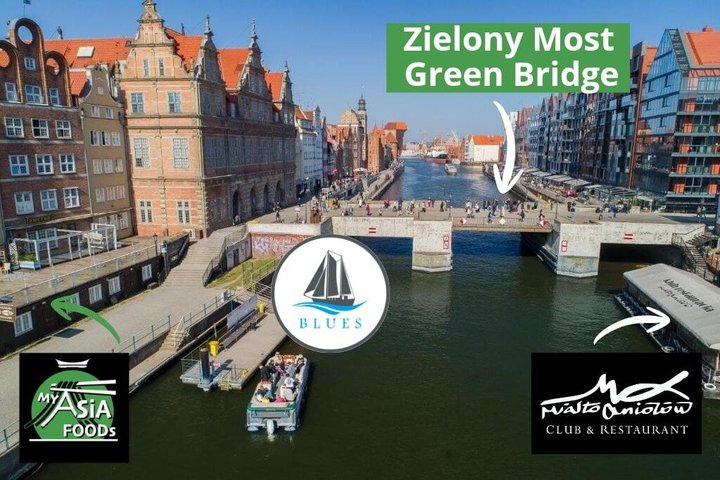 Cruises on the Motlawa River by a luxury catamaran - Gdańsk from the water side