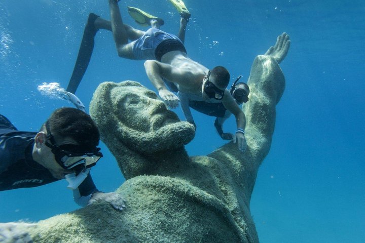 From Trogir: Blue Lagoon, Underwater Museum & Beach Bar Borkko